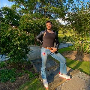 custom tyler the creator levi jeans!!